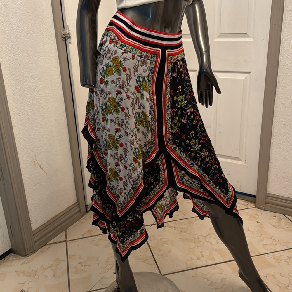 Alice + Olivia Multicolor Patterned Wrap Dress - image 8